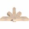 Ekena Millwork Redmond Smooth Timber Gable Bracket, Douglas Fir, 48"W x 30"H x 5 1/2"D x 5 1/2"F, 15/12 Pitch GBW048X30X0606RED00SDF - alternate 2